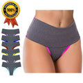 Kit 5 Fitness Panties High Waist Dry Belly Panties