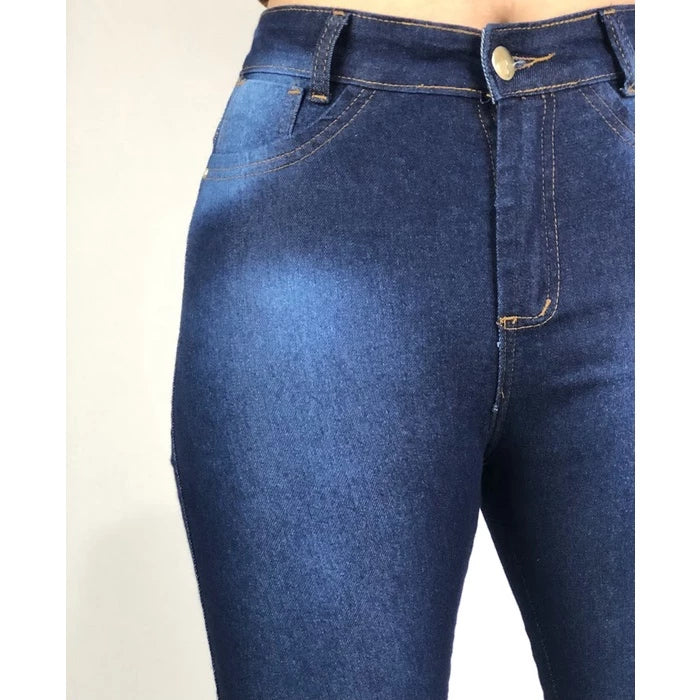 Women's Skinny Jeans With Lycra High Waist Lifts Butt Moda Gringa Blogger Premium Line With Spandex 36 38 40 42 44 46