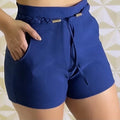 Short Bengaline Laço Feminino Tendência Verão