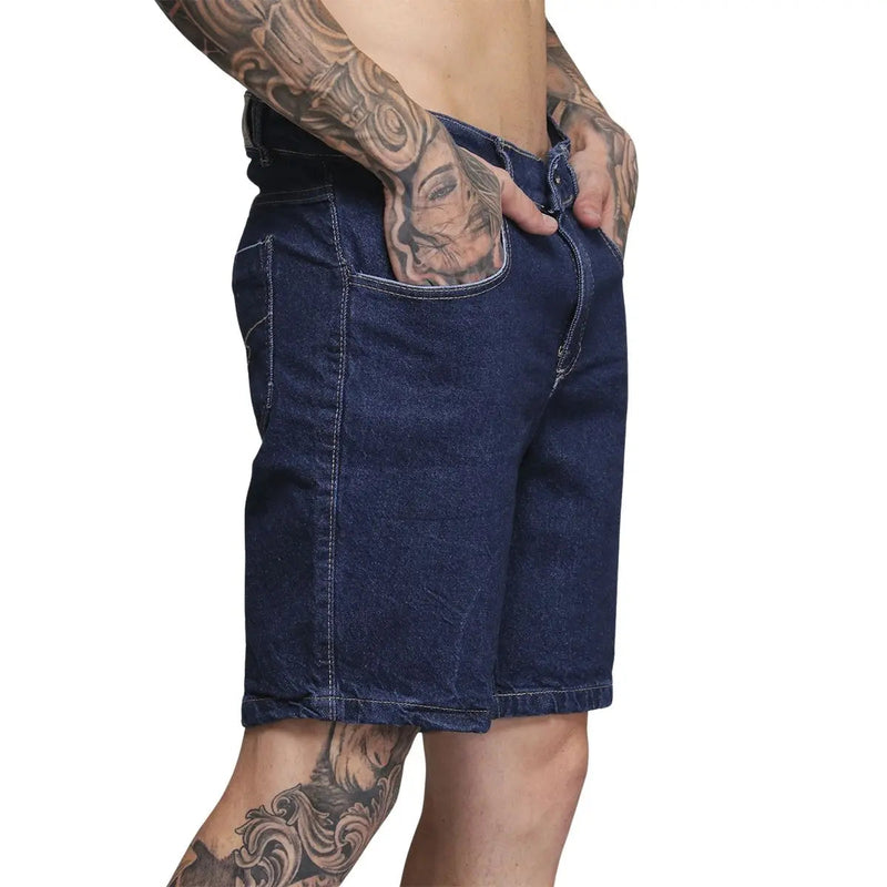 Kit 02 Bermuda Jeans Masculina Algodão