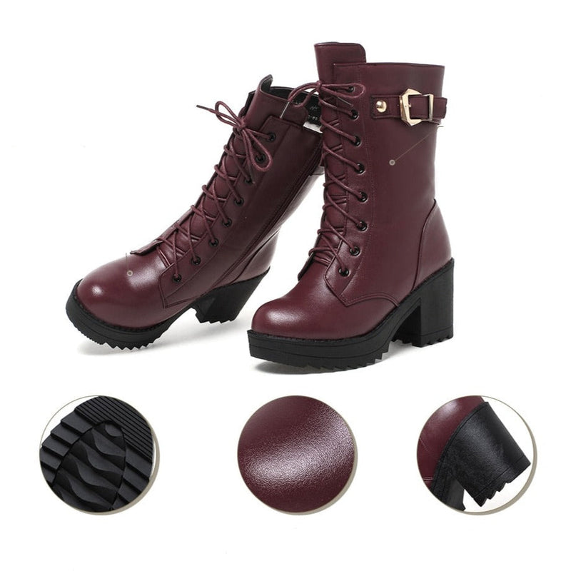Bota de Couro Inverno de Lã - Confortline 2023