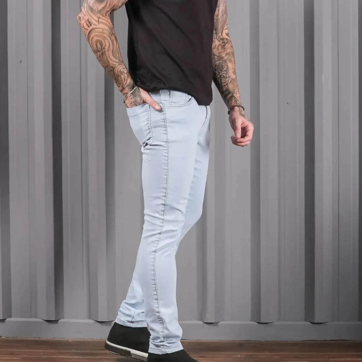 Calça Jeans Casual Clear Skinny