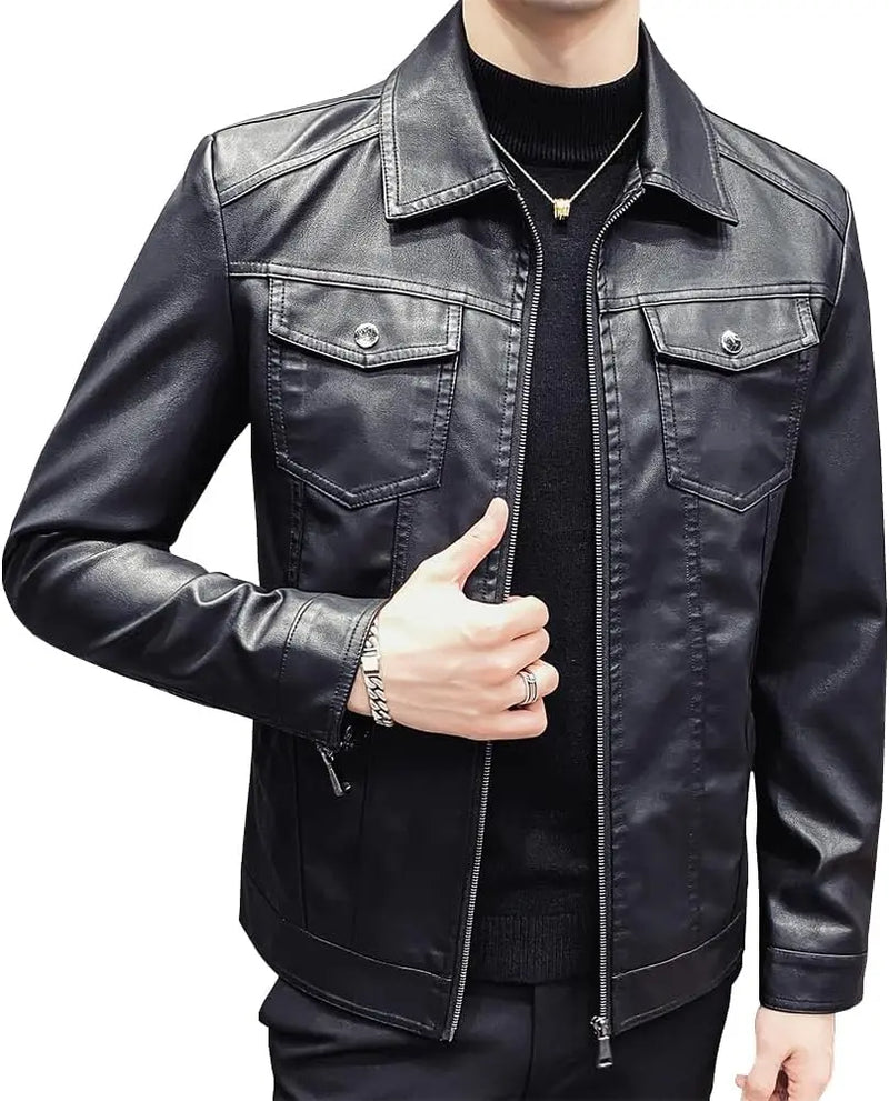 Jaqueta Masculina de Couro BAZZUT BZT711