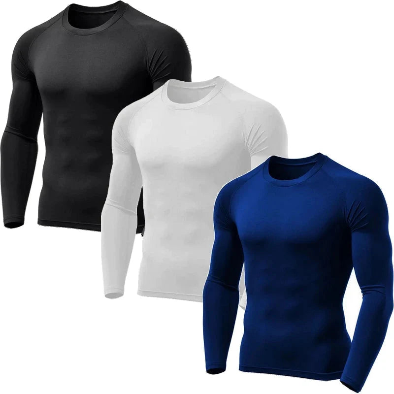 Kit 3 Camisas de Proteção Termica Uv Segunda Pele