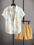 Kit Praia Bonanza Camisa + Bermuda Masculina