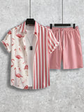 Kit Praia Bonanza Camisa + Bermuda Masculina