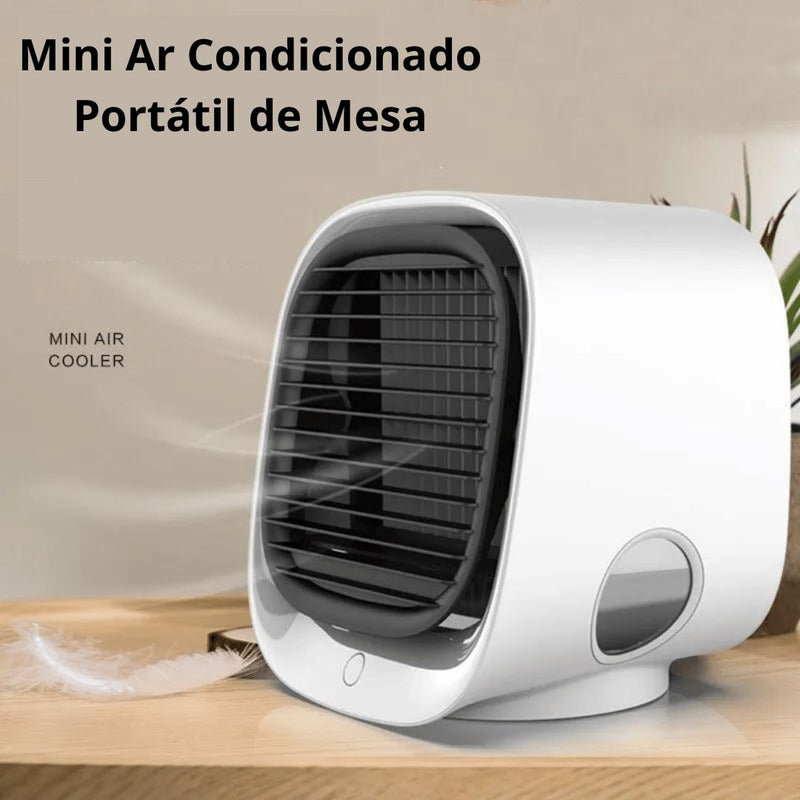 Mini Ar Condicionado Portátil de Mesa