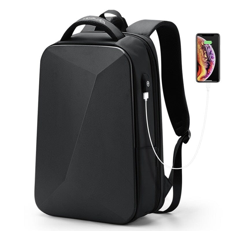 Mochila Executiva Shiny - Notebook 14` Expansível, Impermeável e Porta USB