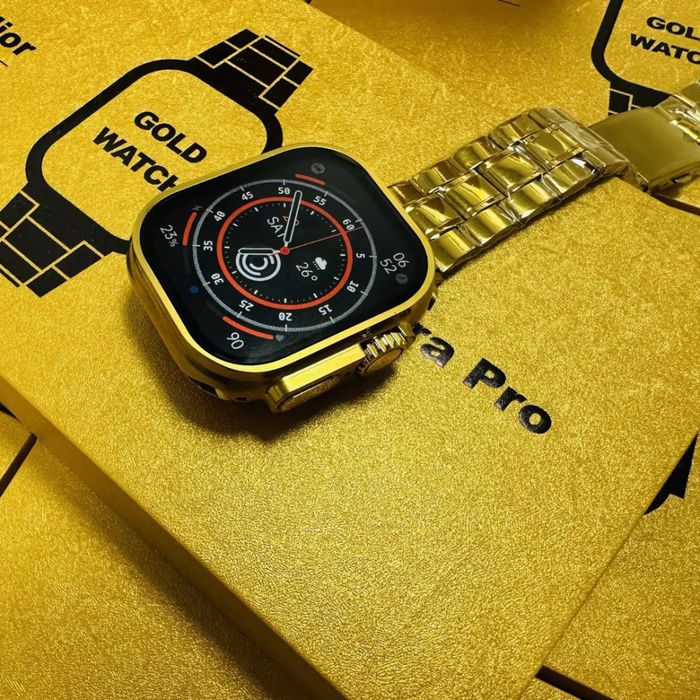 Smart Watch Ultra Pro Gold + 2 pulseiras de Brinde