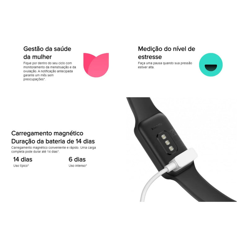 Relogio Esportivo Xiaomi Smart Band 8 Active Global