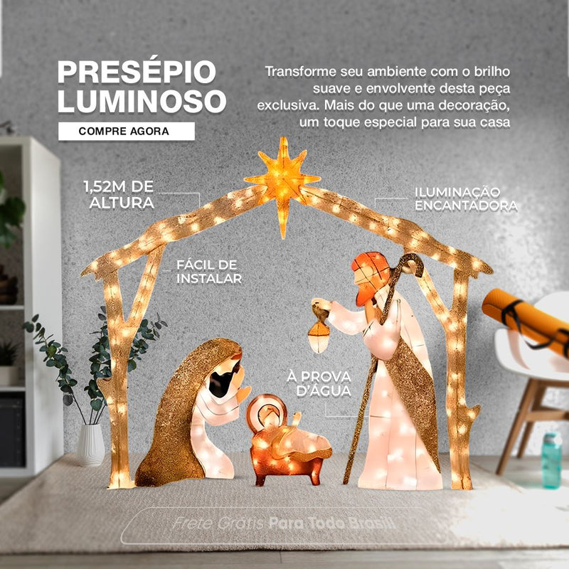 Presépio Natalino  + Mini Árvore de Natal (Brinde)