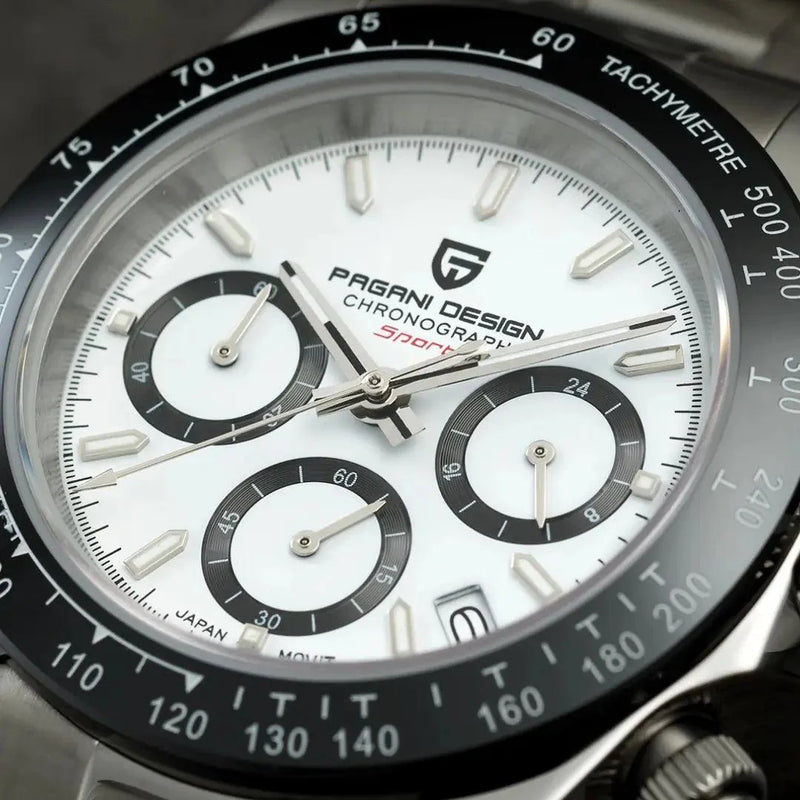 Relógio Masculino Pagani Chronograph - Aço Branco