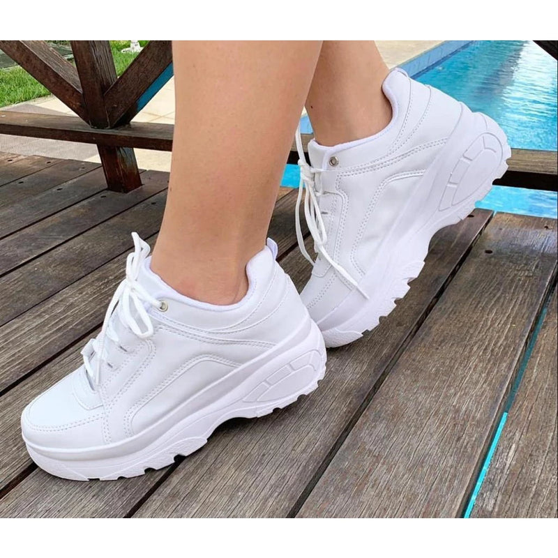 Women's Buffalo Chunky Sneaker White