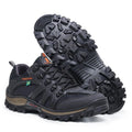 Men's Adventure Trail Waterproof Leather Comfort Tennis Shoes + Anatomical Insole