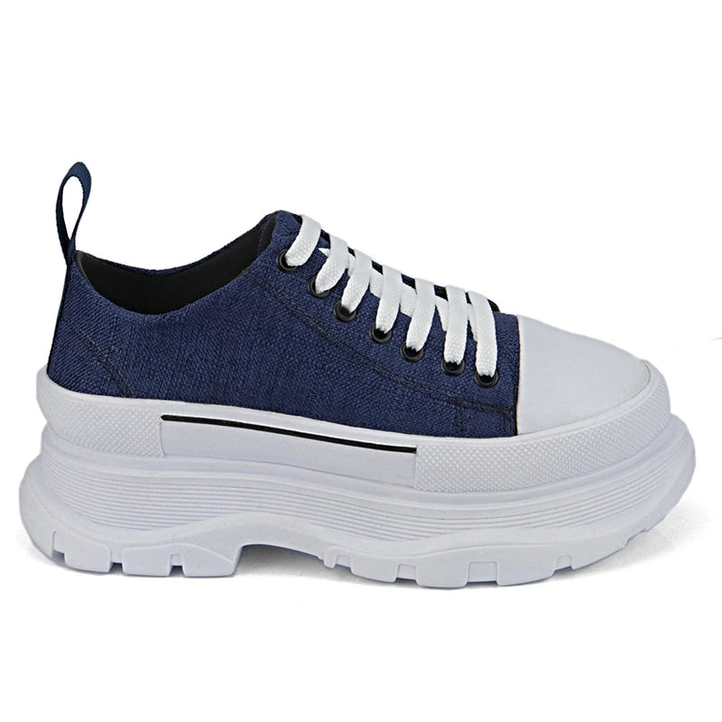 Tênis Plataforma Feminino Influencer Sola Alta Confortavél Leve Sneaker Casual Sophia