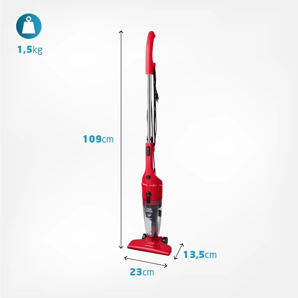 Mondial Portable Vertical Turbo Cycle 1100w Vacuum Cleaner