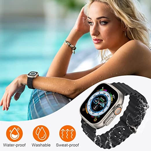 IWO 16 Series 8 Ultra Wireless Charging Bluetooth Voice Call Exercise Heart Smartwatch for Android