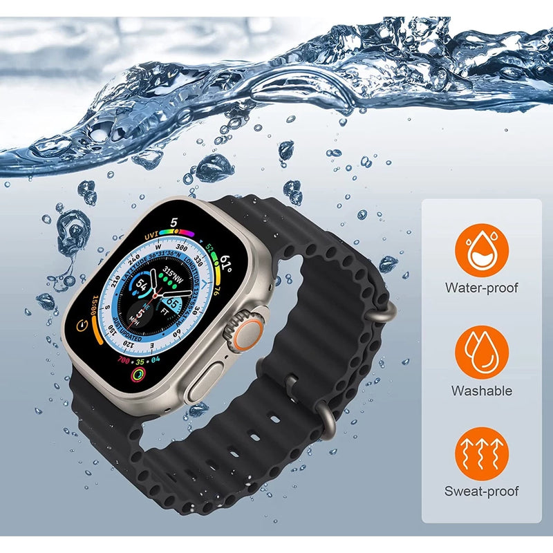 IWO 16 Series 8 Ultra Wireless Charging Bluetooth Voice Call Exercise Heart Smartwatch for Android