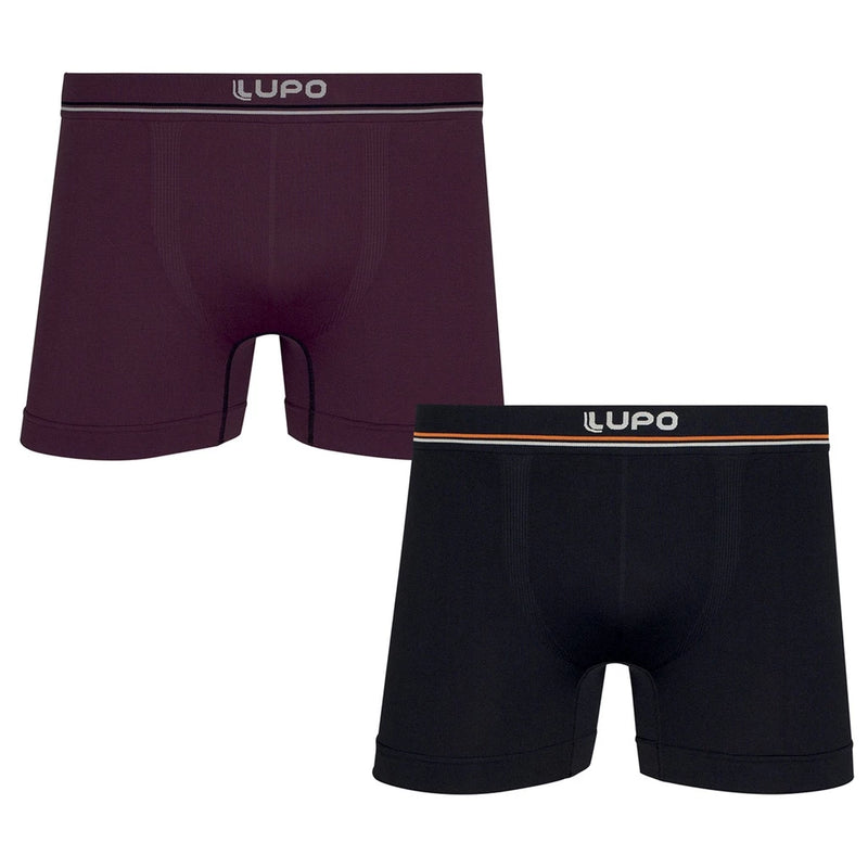 Kit with 4 Lupo Seamless Microfiber Boxer Briefs