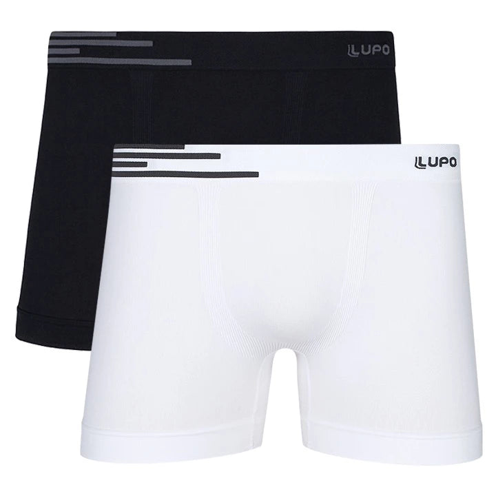 Kit with 4 Lupo Seamless Microfiber Boxer Briefs