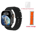 8 W68 Ultra IWO 16 Ultra With Blood Pressure Monitoring and Wireless Charging Men smartwatch