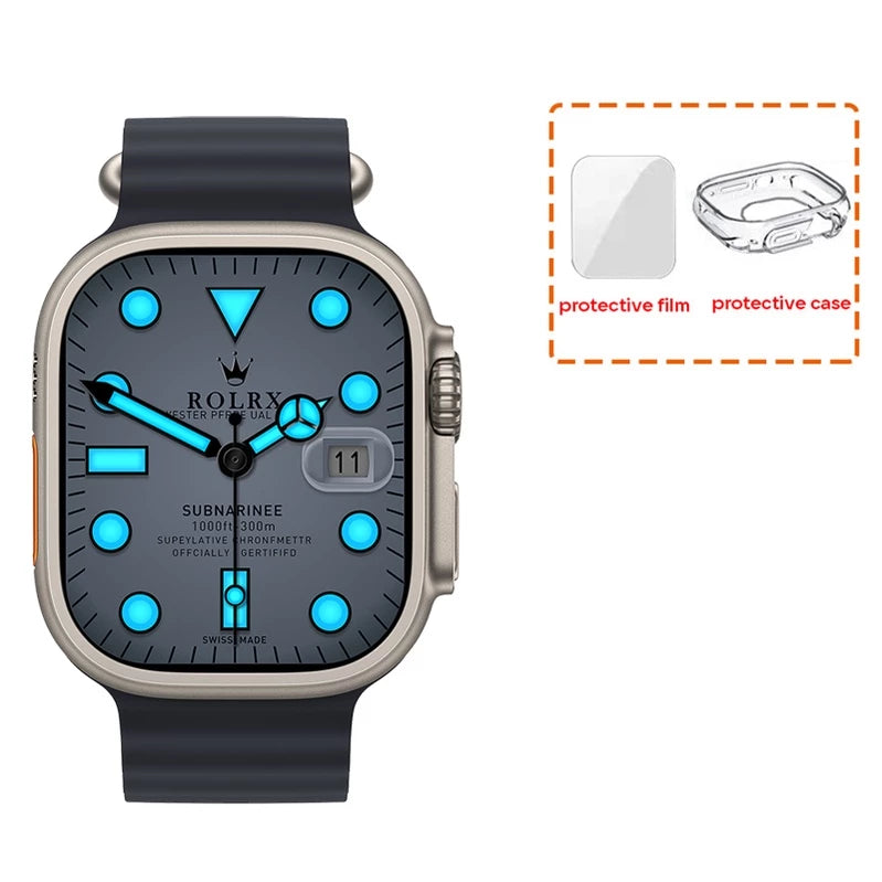 AMOLED HK8 PRO MAX Unisex Ultra Smart Watch Series 8 Compass 49mm NFC