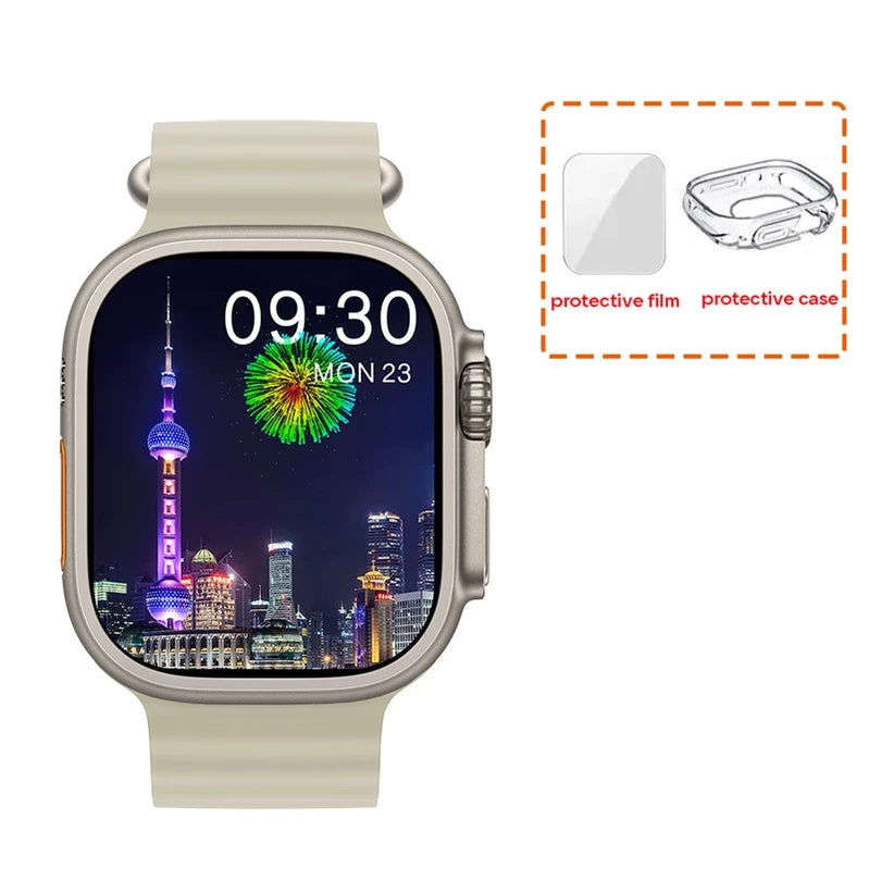 AMOLED HK8 PRO MAX Unisex Ultra Smart Watch Series 8 Compass 49mm NFC