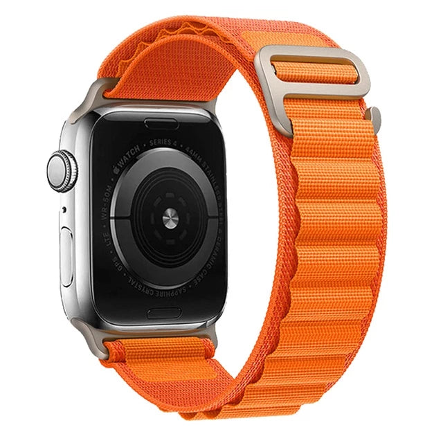 Faixa De Nylon De Laço Alpino Para Relógio Apple 49mm 45mm 41mm 44mm 40mm 42mm 38mm Pulseira De Gancho Em Metal iWatch Ultra 34 5 SE 6 7 8