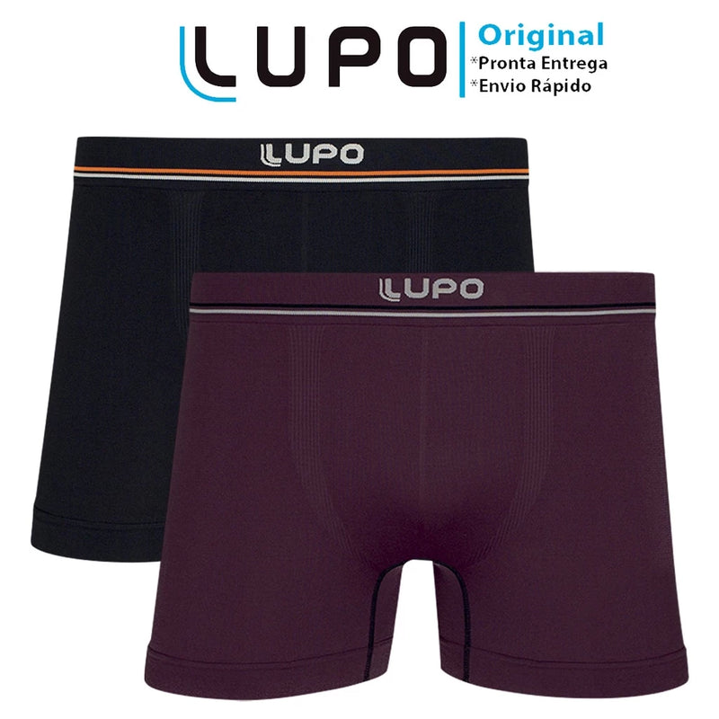 Kit with 4 Lupo Seamless Microfiber Boxer Briefs