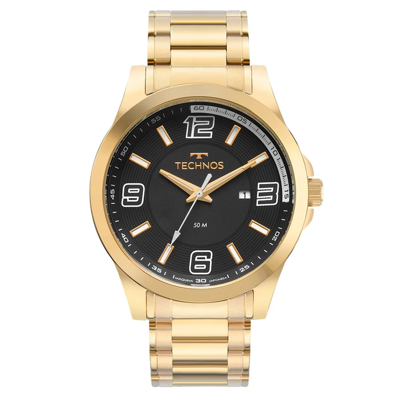 Technos Men's Analog Gold Watch 2115NBA/1D One Year Warranty