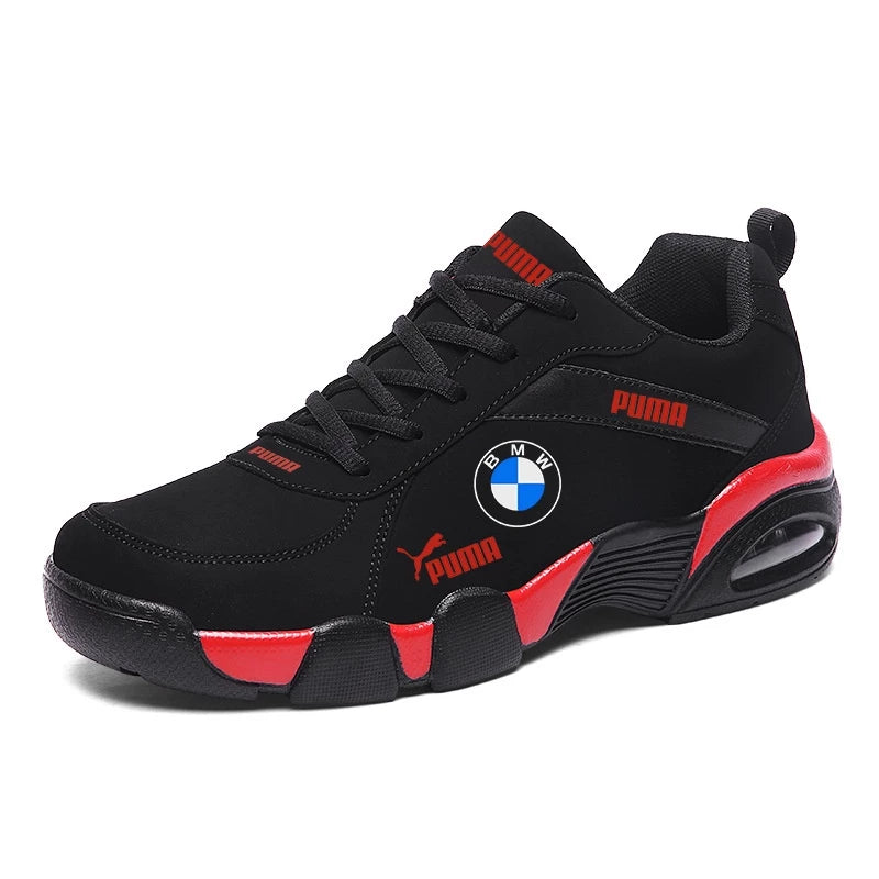 BMW Shoes Men's Clothing Resistant Genuine Leather Sneakers