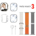 Hello Watch 3 Ultra 2023 Smart Watch Series 8 Ultra AMOLED Tela Cheia H11 Upgrade 49mm