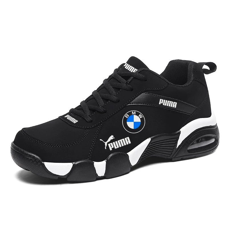 BMW Shoes Men's Clothing Resistant Genuine Leather Sneakers