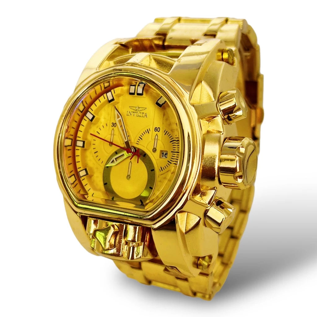 Magnum wrist watch Zeus venom Golden hybrid Heavy Luxury + Box