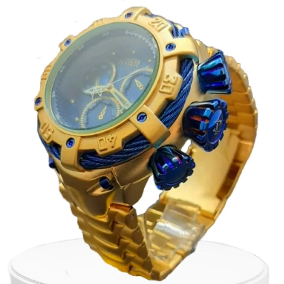 Magnum wrist watch Zeus venom Golden hybrid Heavy Luxury + Box