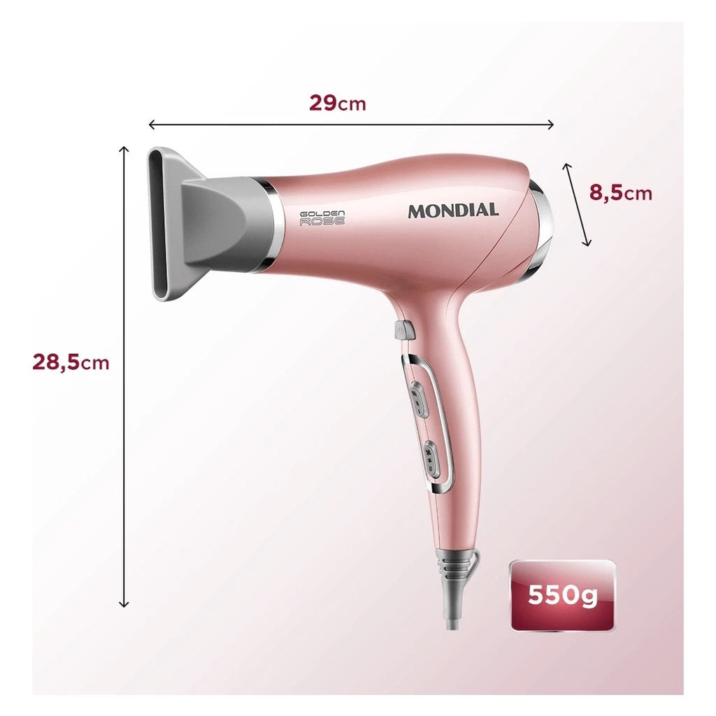 Mondial Golden Rose SCN-32 Hair Dryer Power 2000w 220v