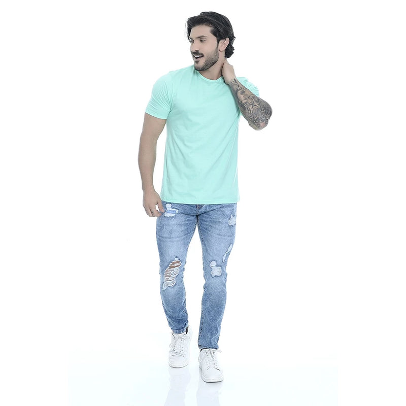 Men's Delavê Ripped Skinny Jeans With Elastane