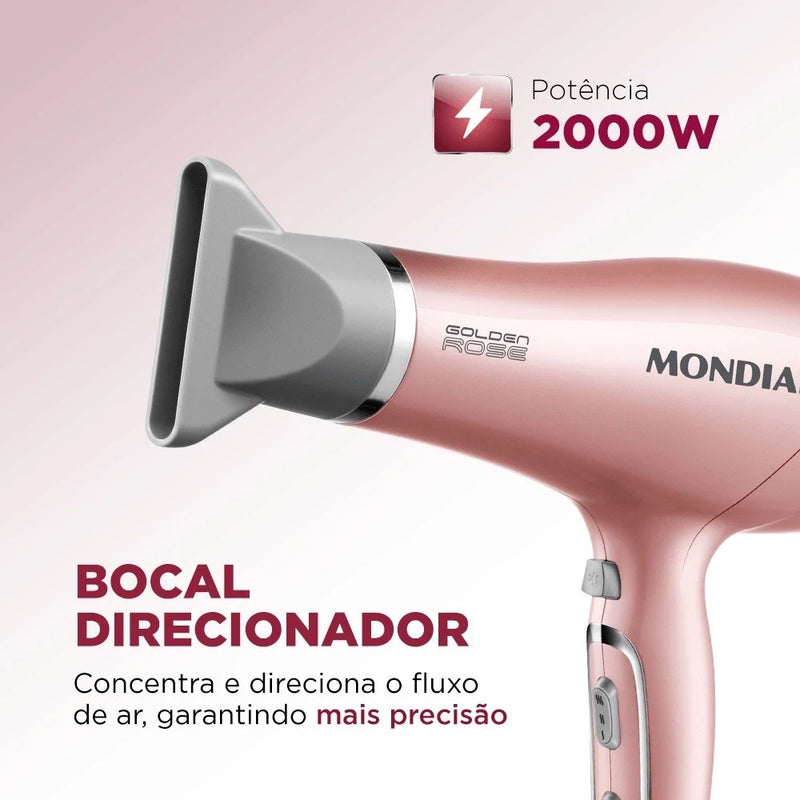 Mondial Golden Rose SCN-32 Hair Dryer Power 2000w 220v