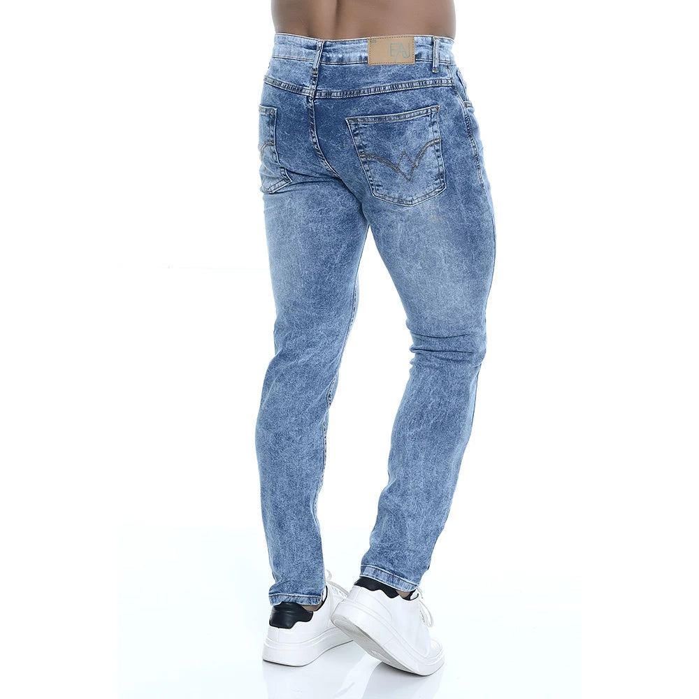 Men's Delavê Ripped Skinny Jeans With Elastane