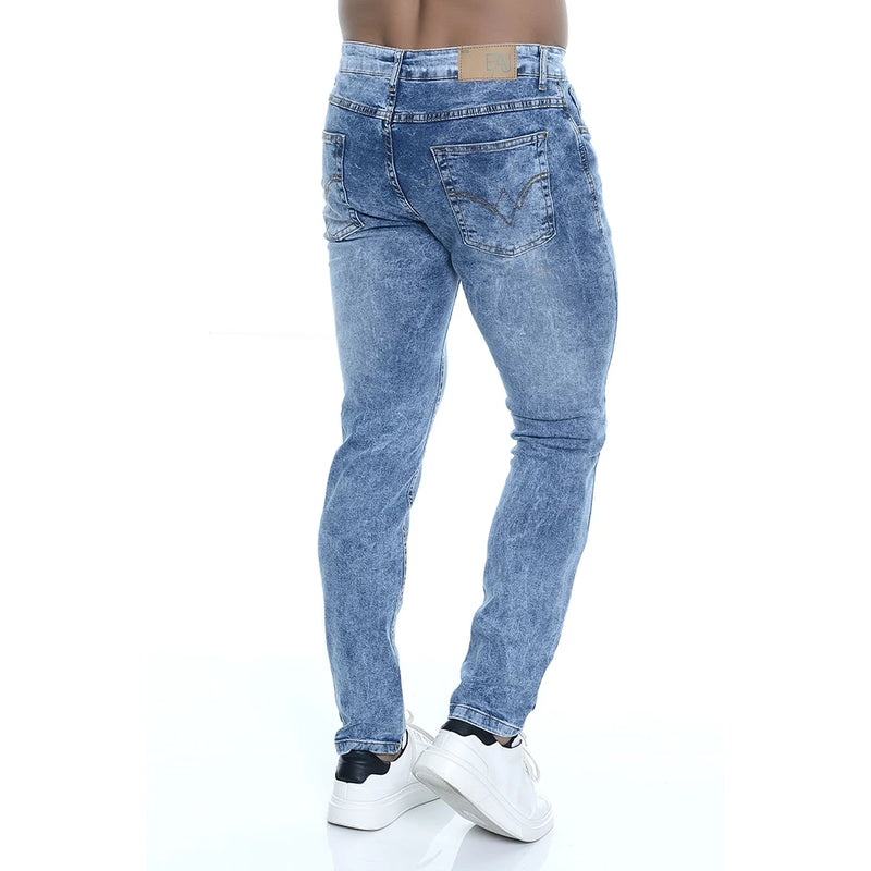 Men's Delavê Ripped Skinny Jeans With Elastane