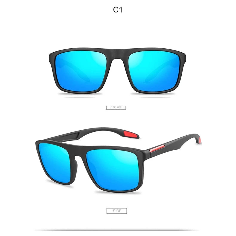 Brand New Ultra-light Rectangular Sunglasses TR90 Men Polarized Y2KUV400 Neutral Anti-Reflection Polarized