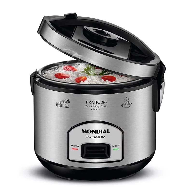 Mondial Pratic Premium Electric Rice Cooker -10L -700W -PE-42-10X -220V