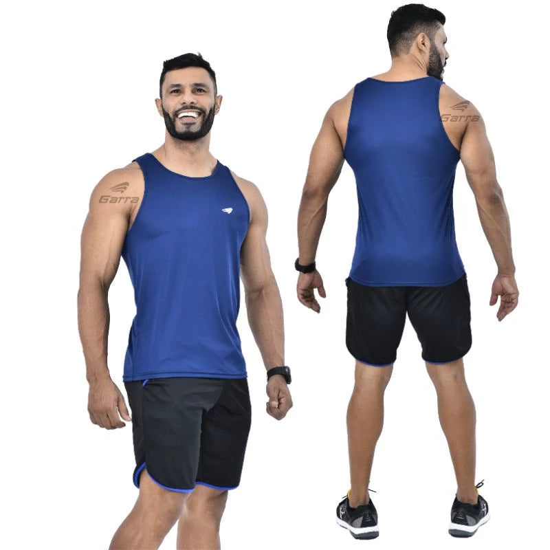 Kit 3 Men's Dry Fit Long Premium Fitness Tank Tops for Training and Gym