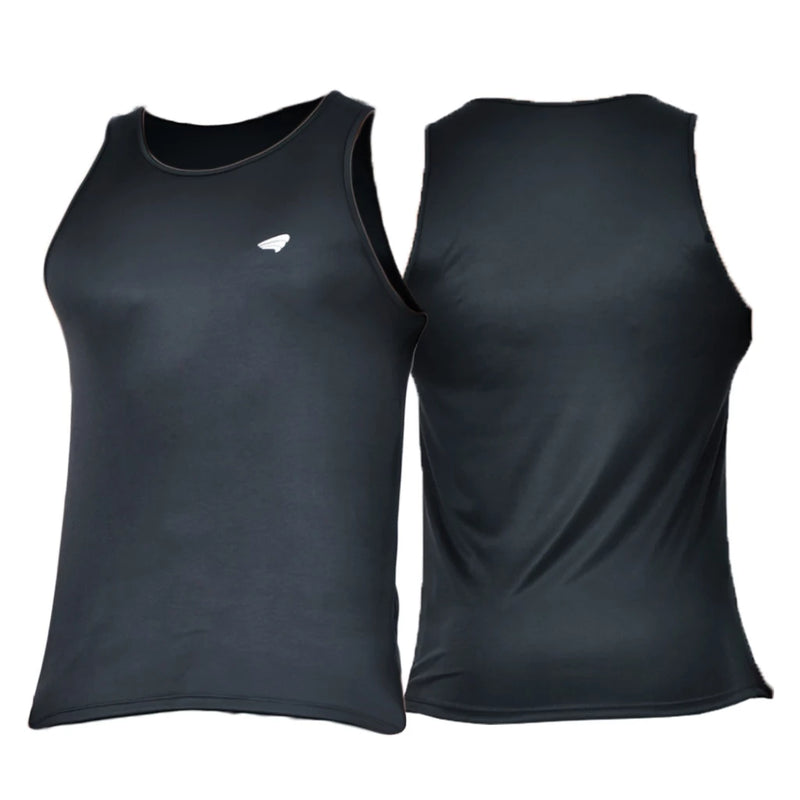 Kit 3 Men's Dry Fit Long Premium Fitness Tank Tops for Training and Gym