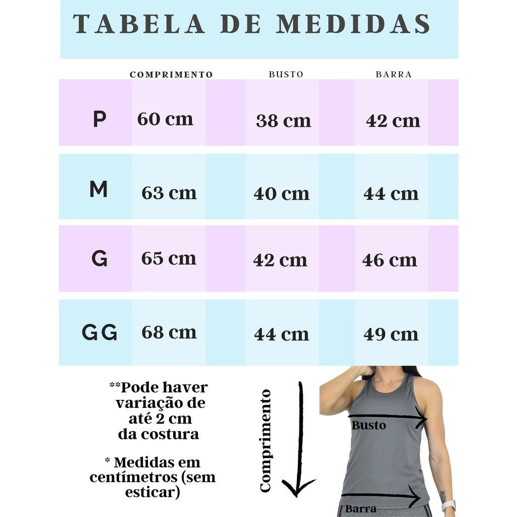 Kit 2 Camiseta Regata Dry Fit Feminina Premium Fitness para Treino e Academia Garra Sport