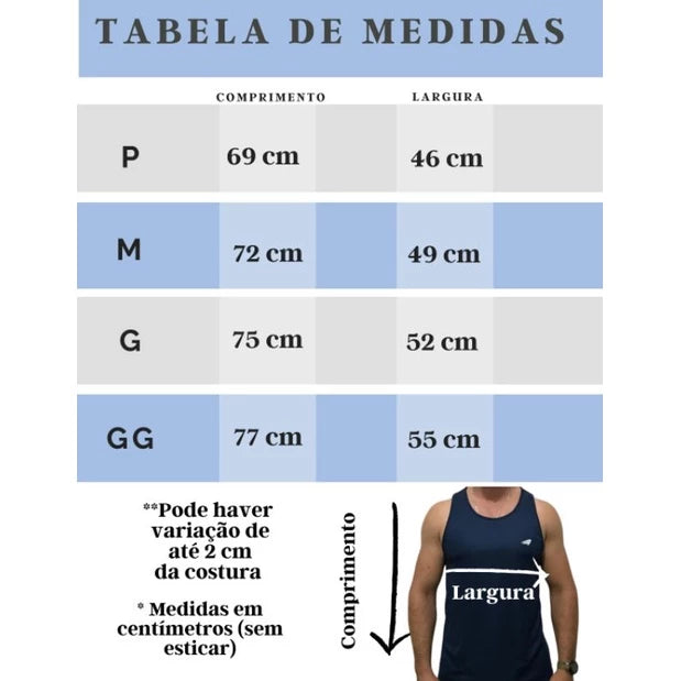 Kit 3 Camisetas Regata Dry Fit Masculina long Premium Fitness para Treino e Academia