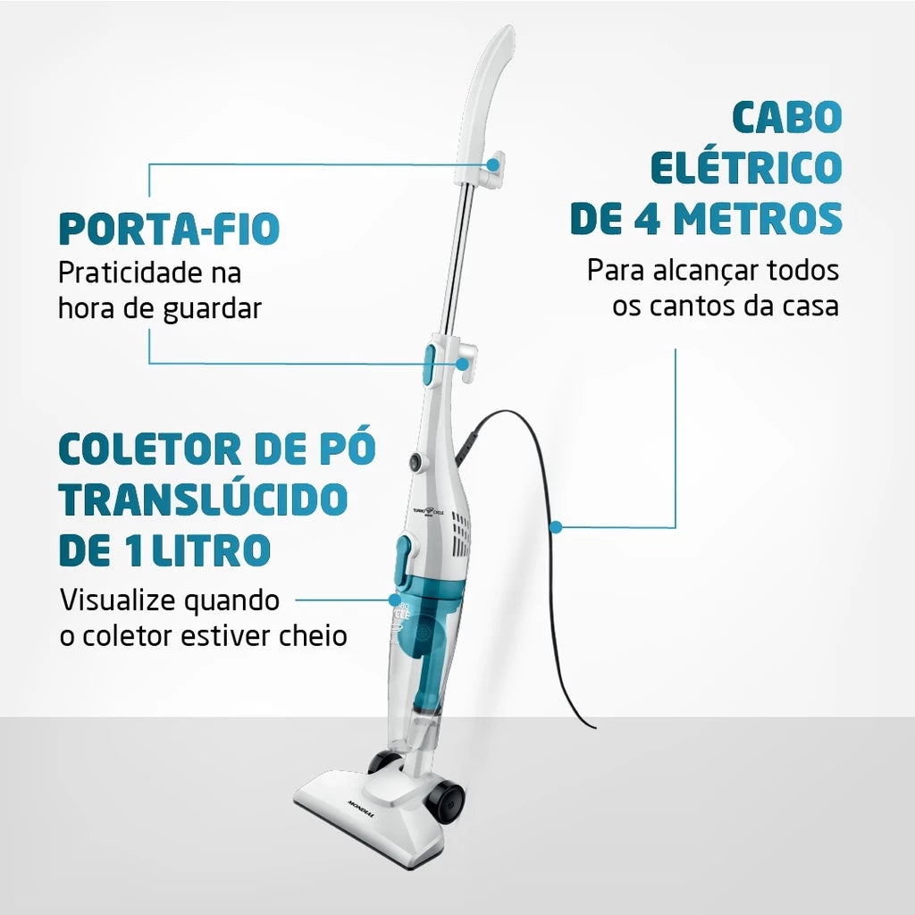 Vertical Vacuum Cleaner 2 in 1 Mondial Turbo Cycle AP-34 220v