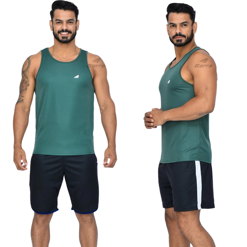 Kit 3 Men's Dry Fit Long Premium Fitness Tank Tops for Training and Gym