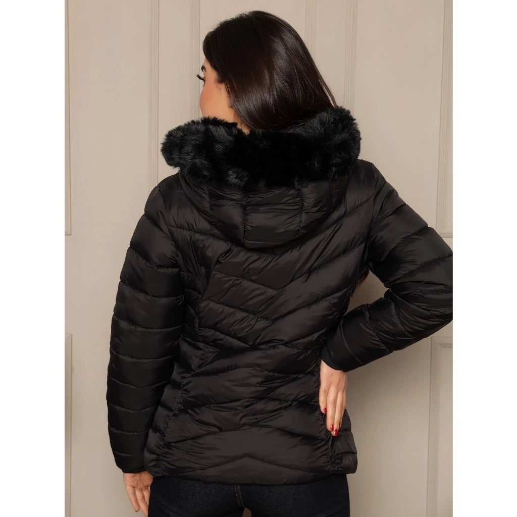 Jaqueta Feminina Forrada Puffer Gominho Moda Fashion