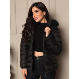 Jaqueta Feminina Forrada Puffer Gominho Moda Fashion